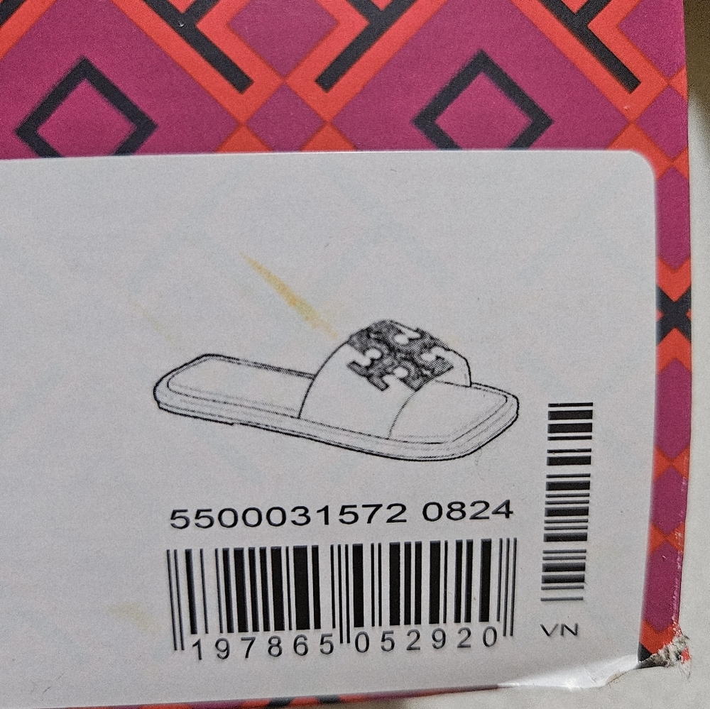 Tory Burch Dark Blue Sandals with Silver Details - Picture 8 of 8